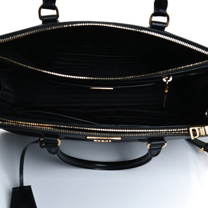 Prada Saffiano Medium Galleria Double Zip Tote Black 5 of 14