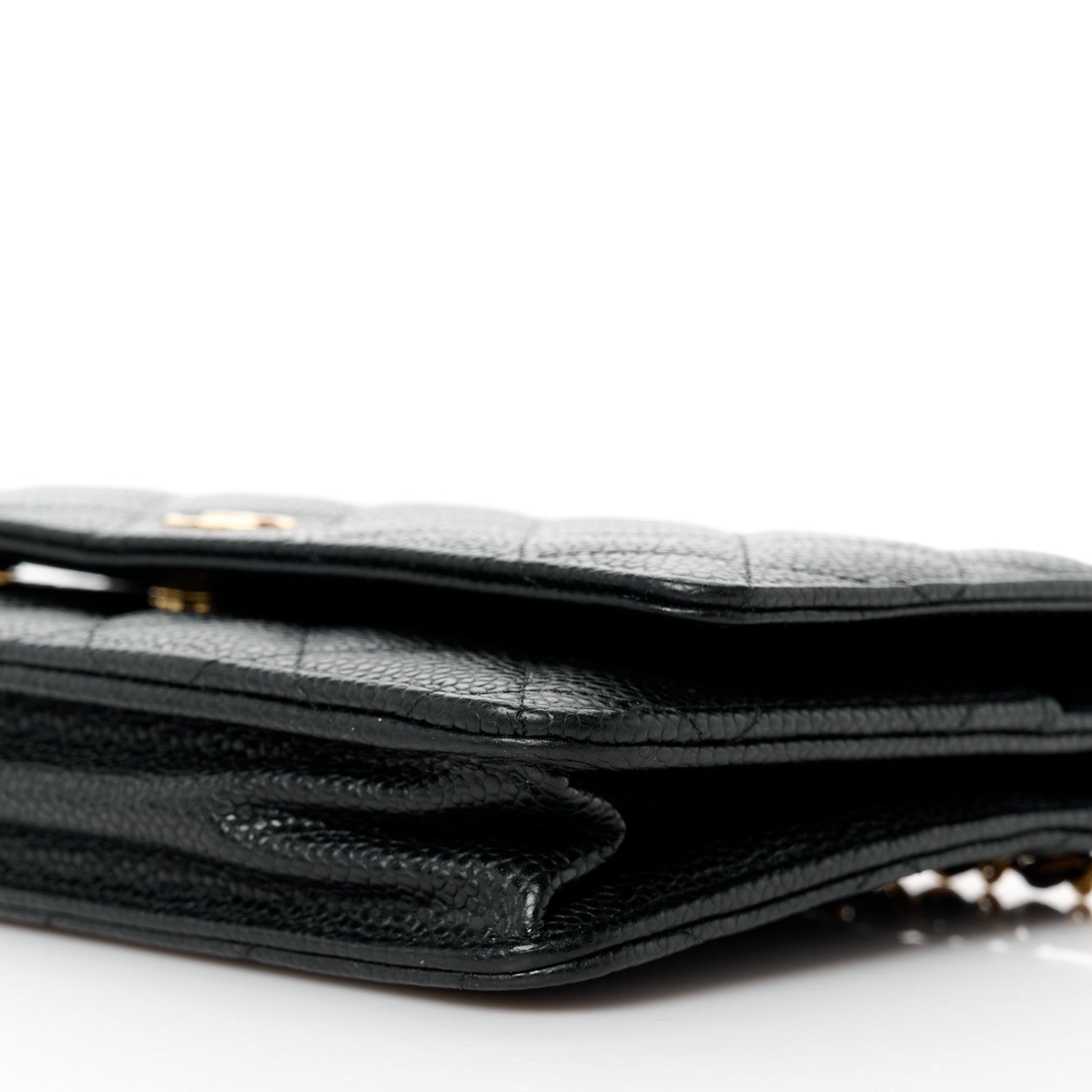 Chanel Caviar Quilted Wallet on Chain WOC Black 11 of 12