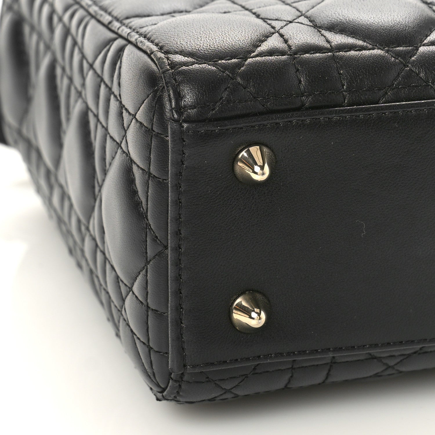 Christian Dior Lambskin Cannage Small My ABCDior Lady Dior Black 7 of 8