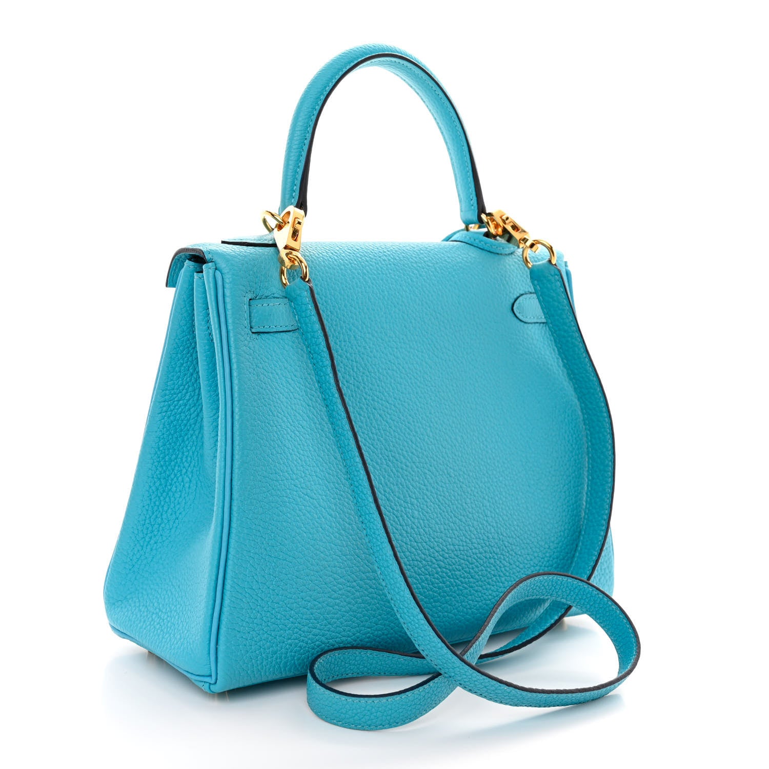Hermes Togo Kelly Retourne 25 Bleu du Nord 3 of 14