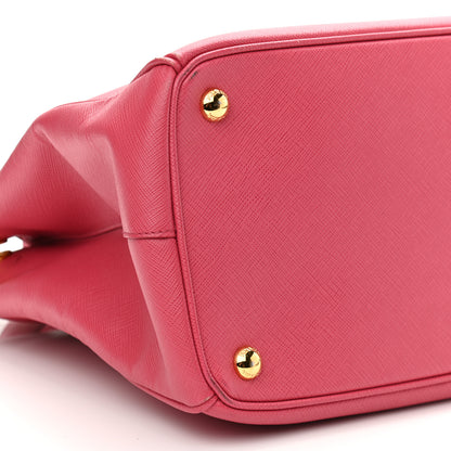 Prada Saffiano Medium Galleria Double Zip Tote Peonia 8 of 15
