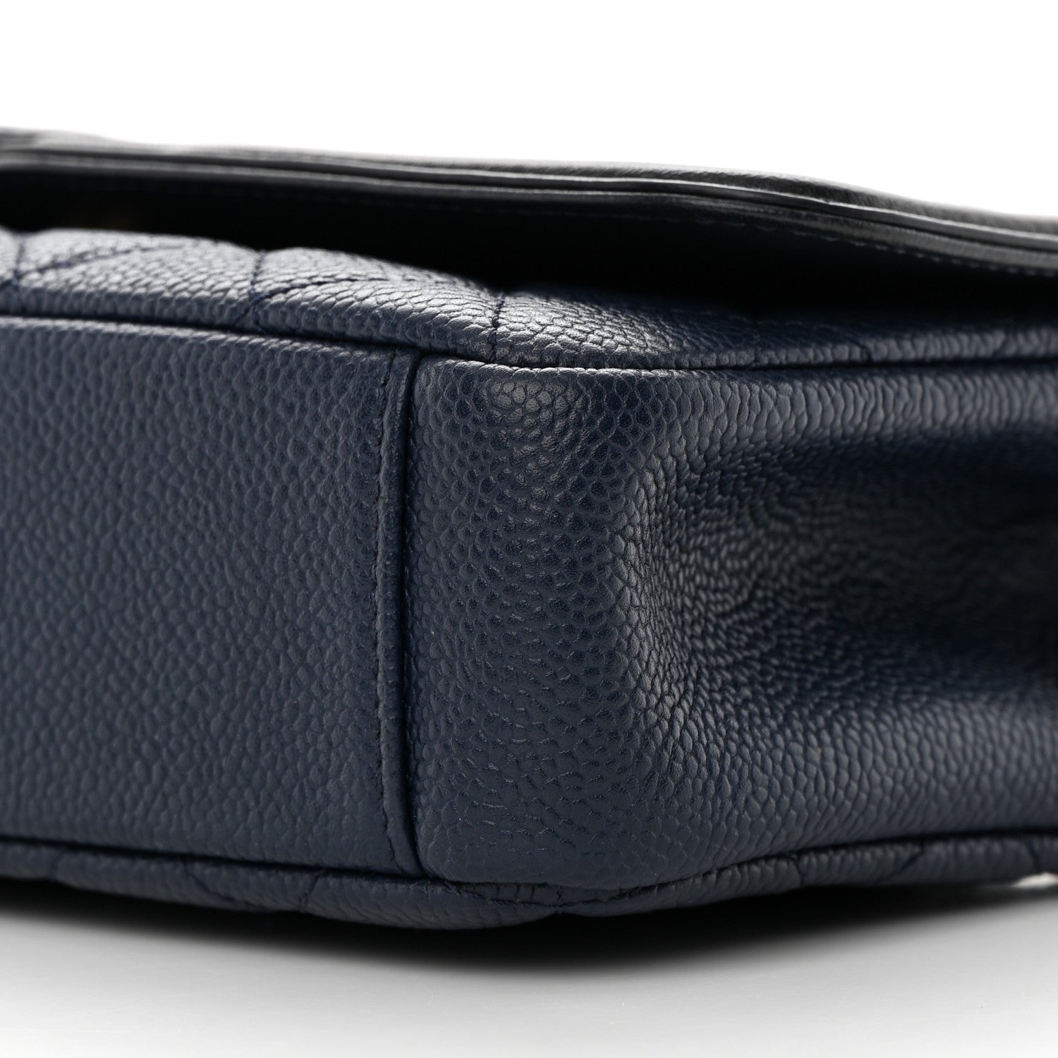Chanel Caviar Quilted Small CC Filigree Flap Navy Black 10 of 12