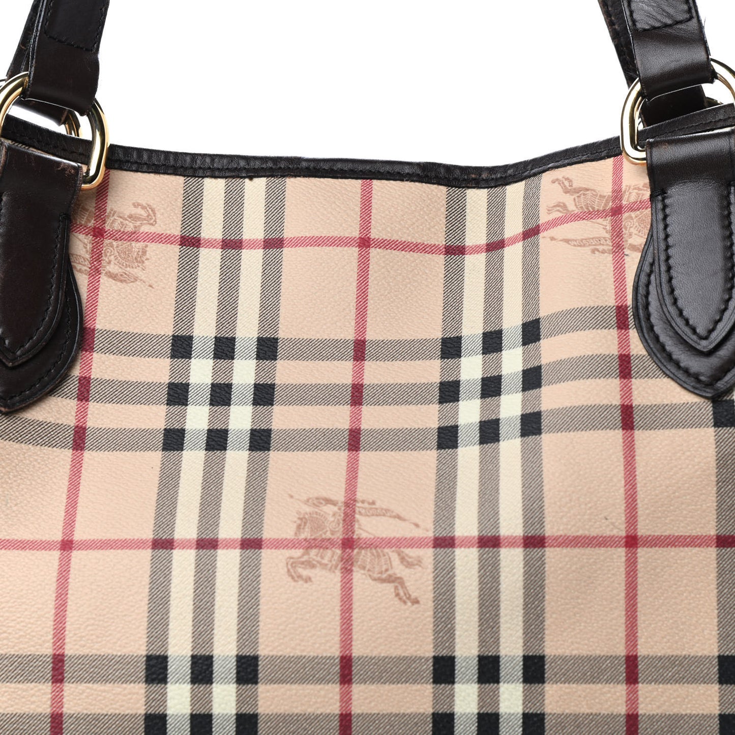 Haymarket Check Large Nick Tote Chocolate