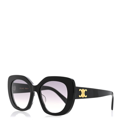 Celine Acetate Triomphe 01 Square Sunglasses CL 40226U Black 1 of 7