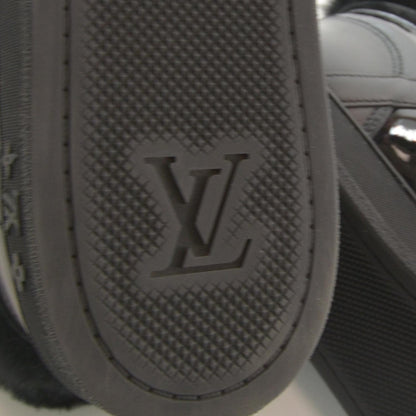 Louis Vuitton Leather Fur Medley Sneaker Boot 36.5 Black 5 of 6