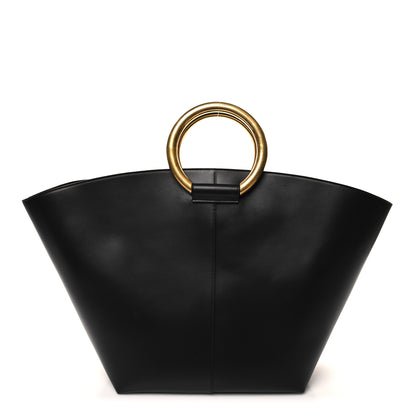 Saint Laurent Smooth Calfskin Maxi Trapezoid Shopping Tote Black 1 of 7