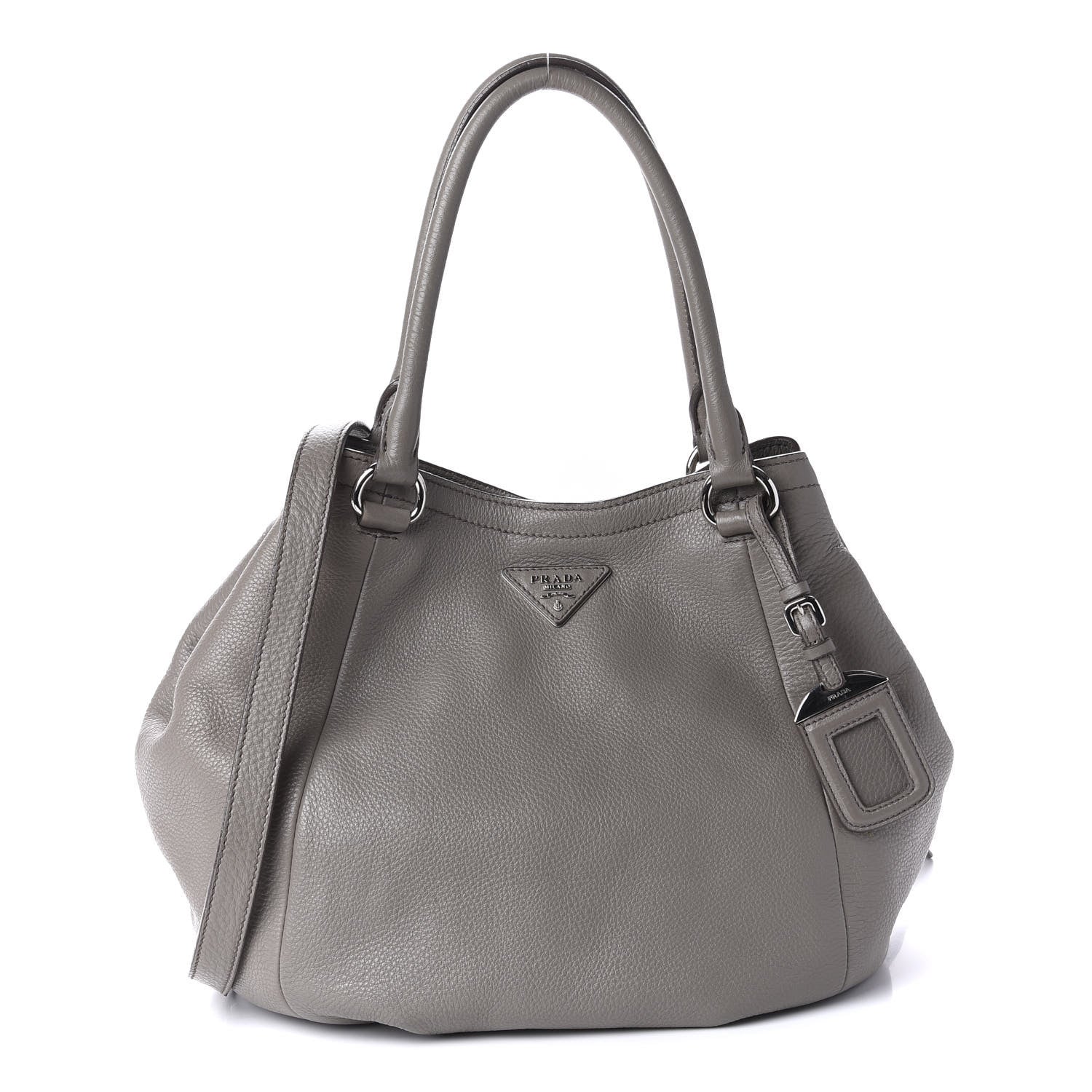 Prada Vitello Daino Shoulder Bag Argilla 1 of 10