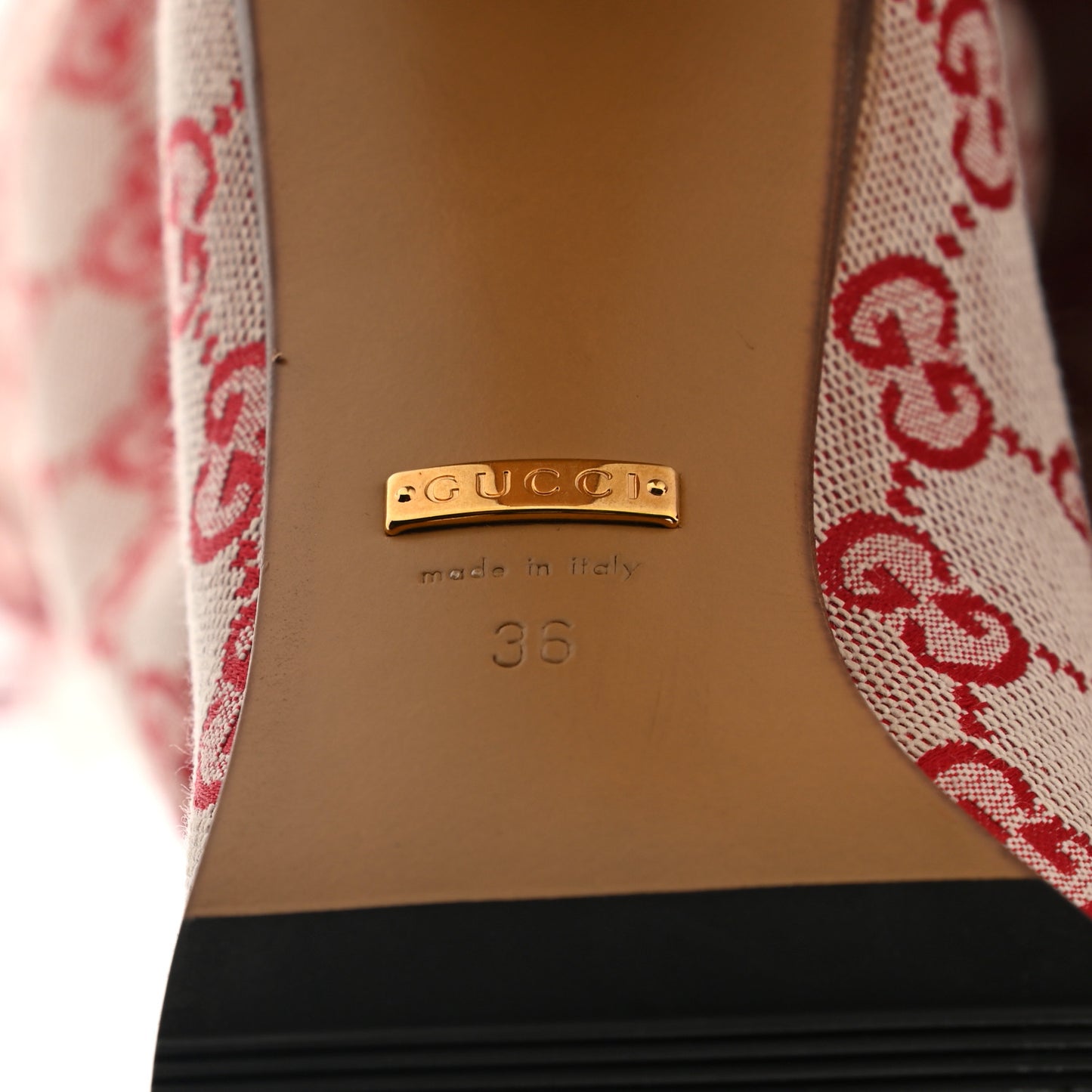 Monogram Over The Knee Boots 36 Gardenia Hibiscus Red