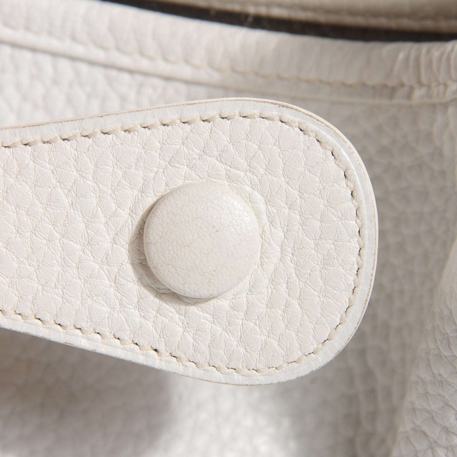Hermes Taurillon Clemence Evelyne III GM White 14 of 15