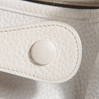 Hermes Taurillon Clemence Evelyne III GM White 14 of 15