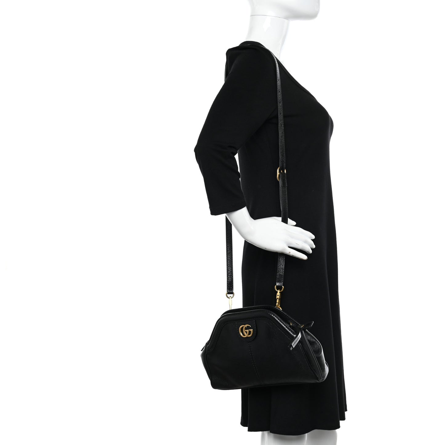 Calfskin Small Re(Belle) Crossbody Bag Black