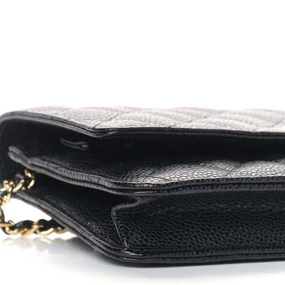 Chanel Caviar Quilted Wallet On Chain WOC Black 8 of 9