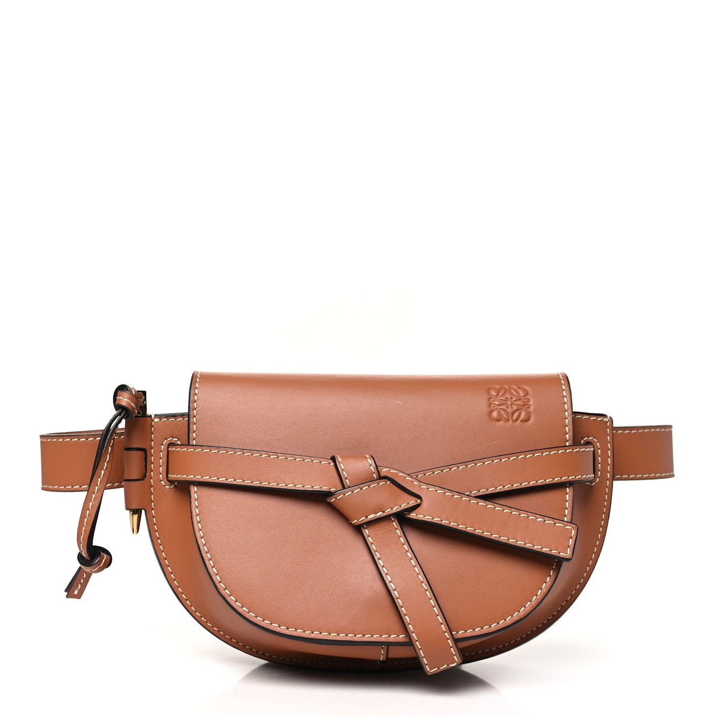 Calfskin Mini Gate Crossbody Bag  Rust