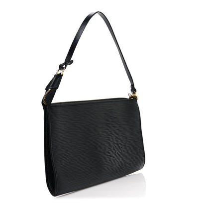 Louis Vuitton Epi Pochette Accessories 24 Black 3 of 10