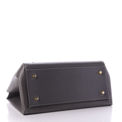 Celine Smooth Calfskin Medium Edge Shoulder Bag Grey 4 of 10