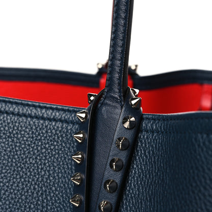 Christian Louboutin Calfskin Spikes East West Cabata Tote Navy 10 of 10