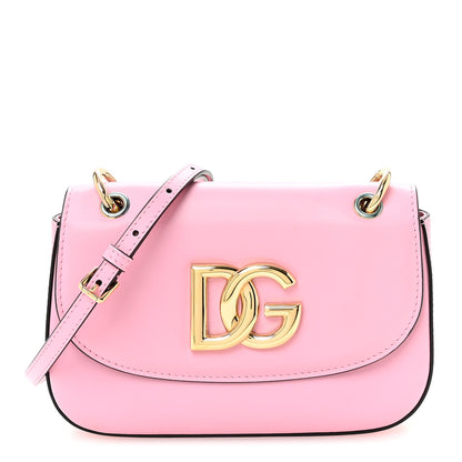 Dolce & Gabbana Calfskin 3.5 Flap Crossbody Bag Pink 1 of 9