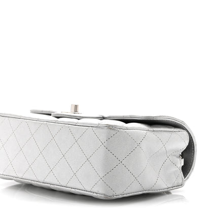 Chanel Metallic Lambskin Quilted Mini Rectangular Flap Silver 10 of 11