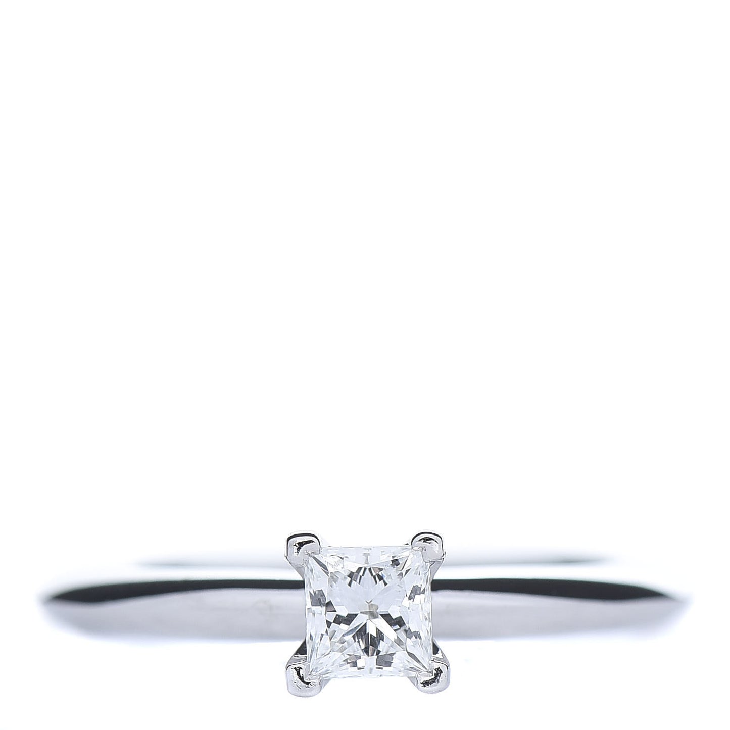 Platinum Diamond .22ct Princess Solitaire Engagement Ring 43 2.45