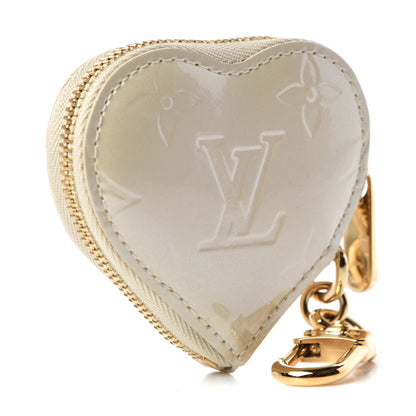 Louis Vuitton Vernis Heart Coin Purse Blanc Corail 3 of 11