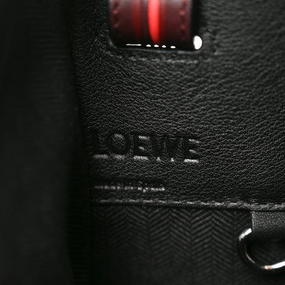 Loewe Calfskin Circle Medium Hammock Shoulder Bag Black Red 6 of 9