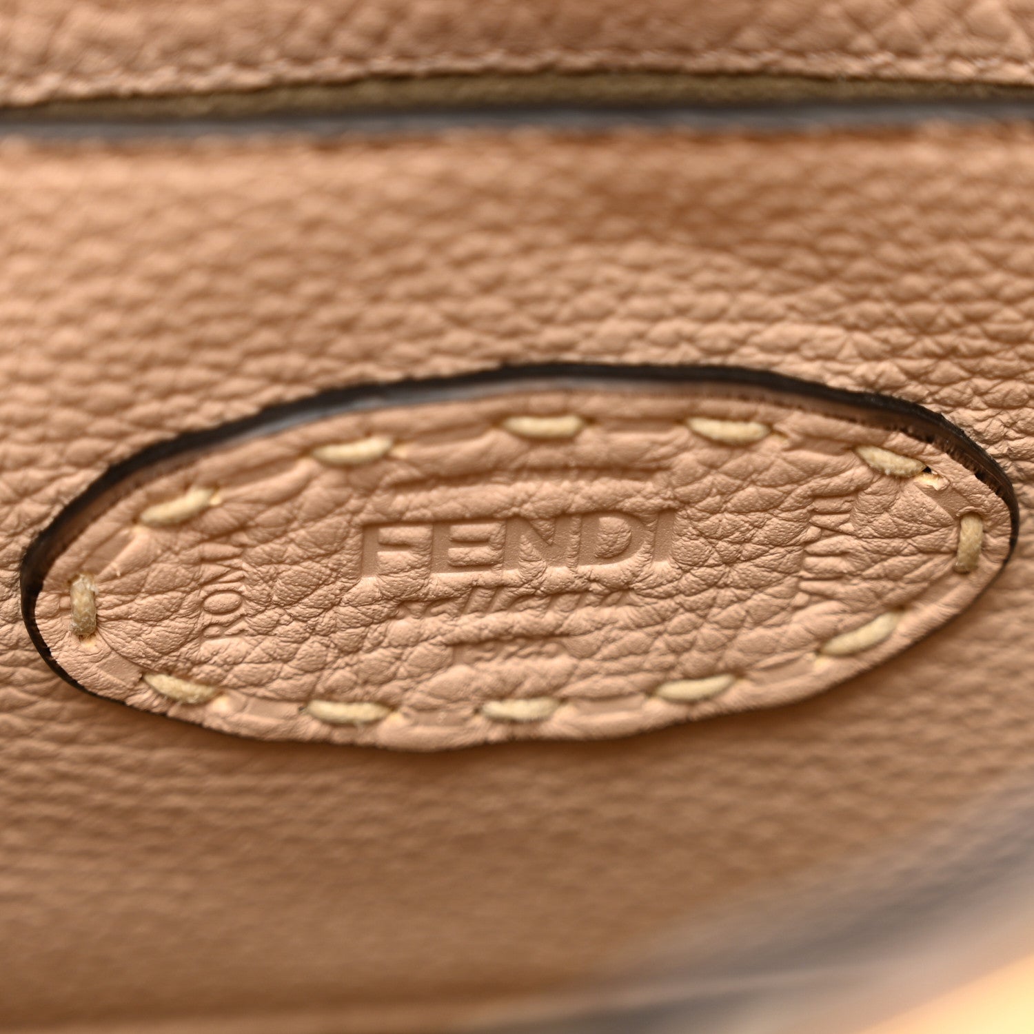 Fendi Cuoio Romano Selleria Chamois Small Peekaboo I SEE U Satchel Rosa Plaster 7 of 11