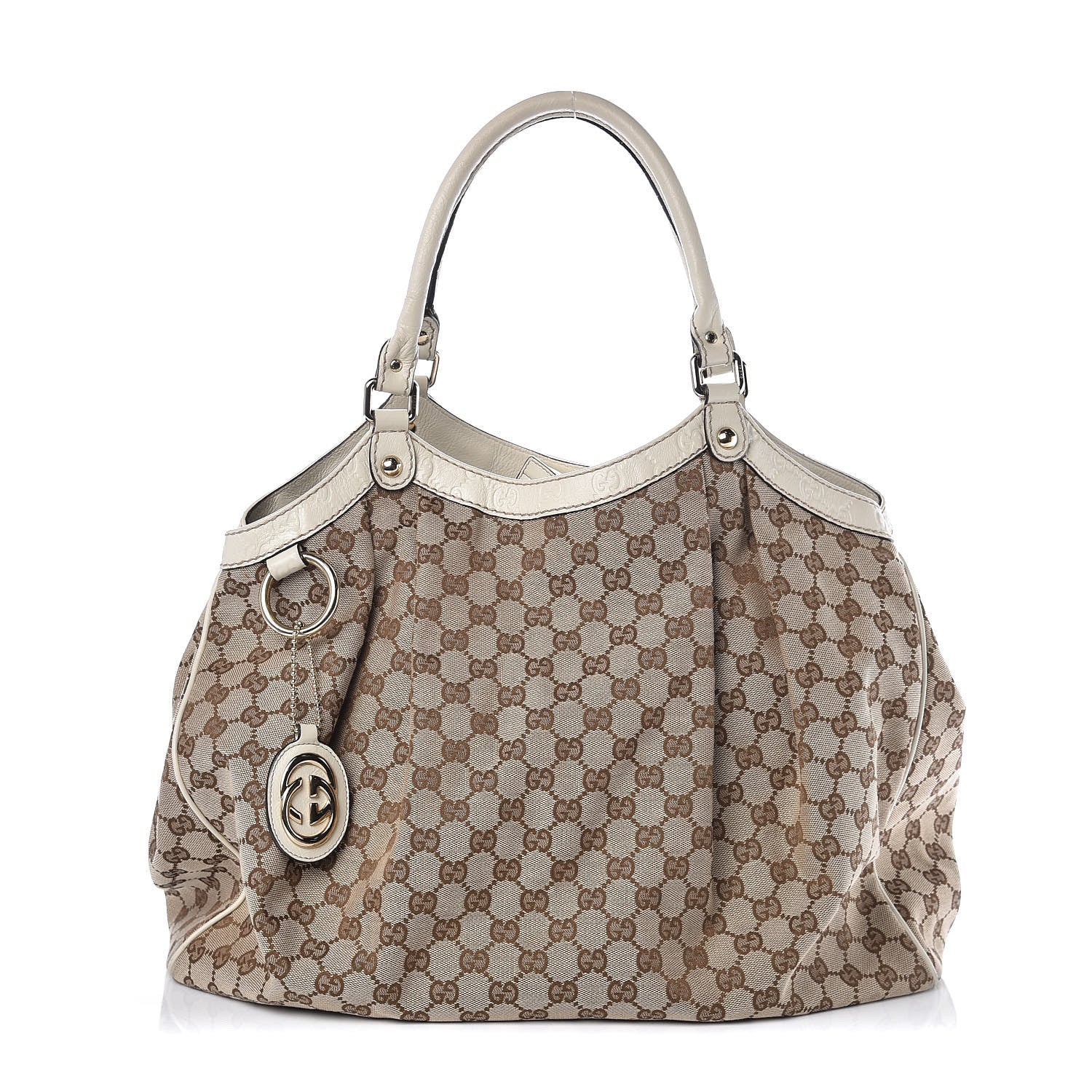 Gucci Monogram Large Sukey Tote Off White 3 of 17