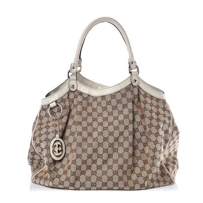 Gucci Monogram Large Sukey Tote Off White 3 of 17