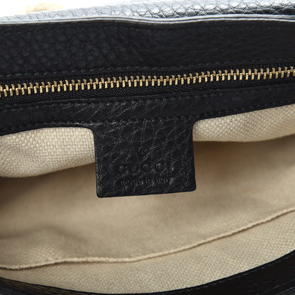 Gucci Pebbled Calfskin Medium Soho Flap Crossbody Black 8 of 10