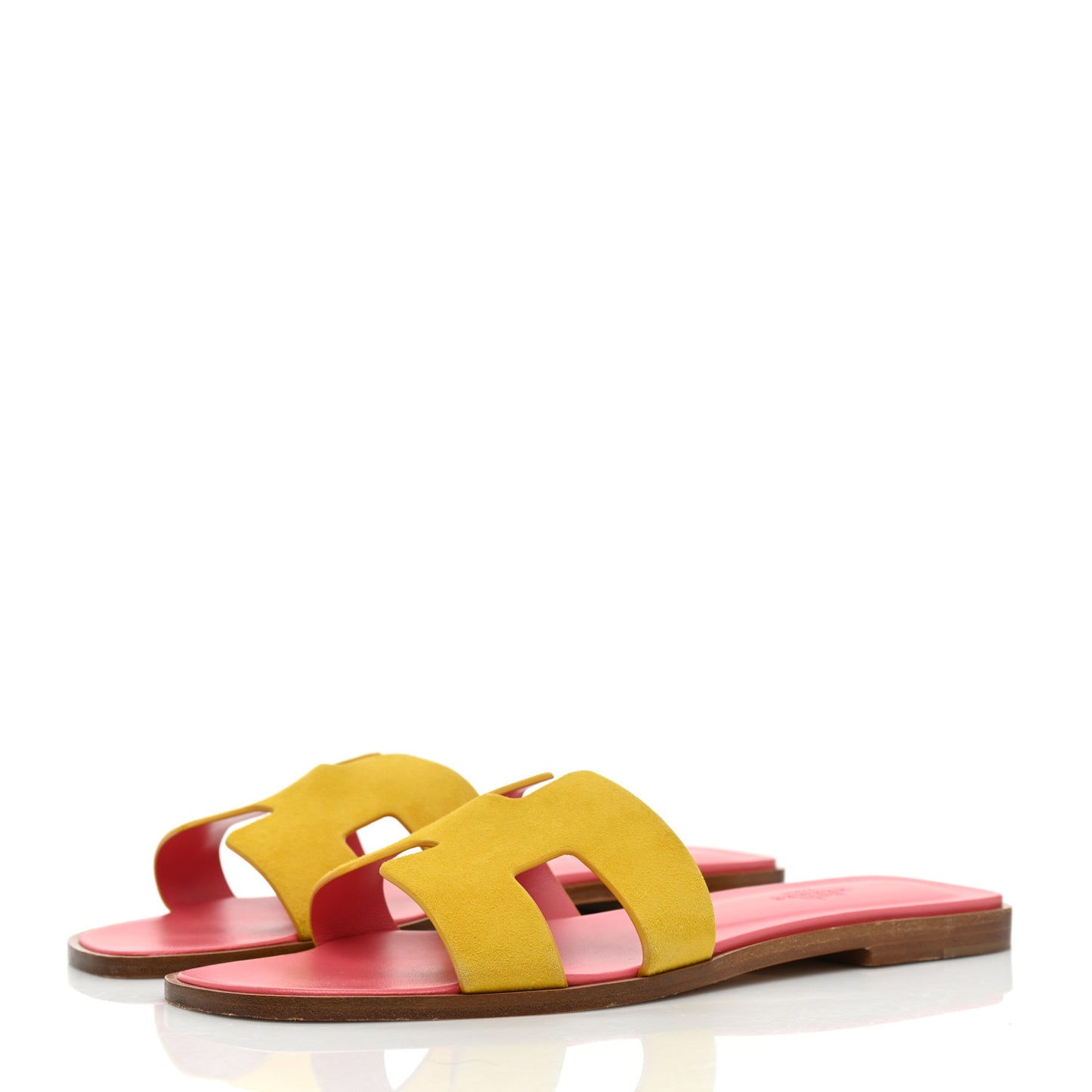 Suede Goatskin Oran Sandals 39 Jaune Sable