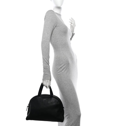 The Row Grained Calfskin Soft Bowling Bag Black 2 of 14