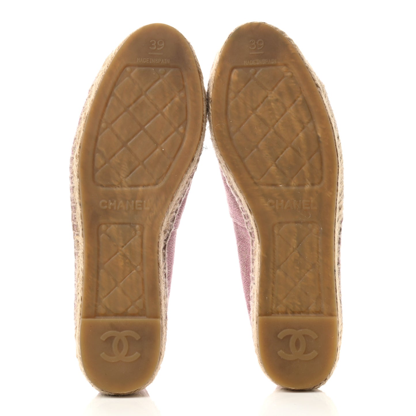 Toile Sequin CC Espadrilles 39 Pink Dark Pink
