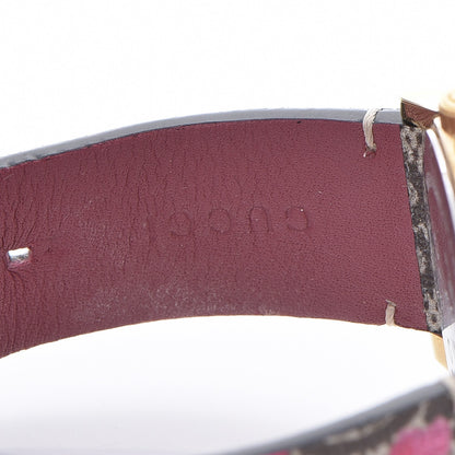 Gucci Stainless Steel Canvas 38mm G-Timeless Supreme GG Blooms Quartz Watch Brown 7 of 9