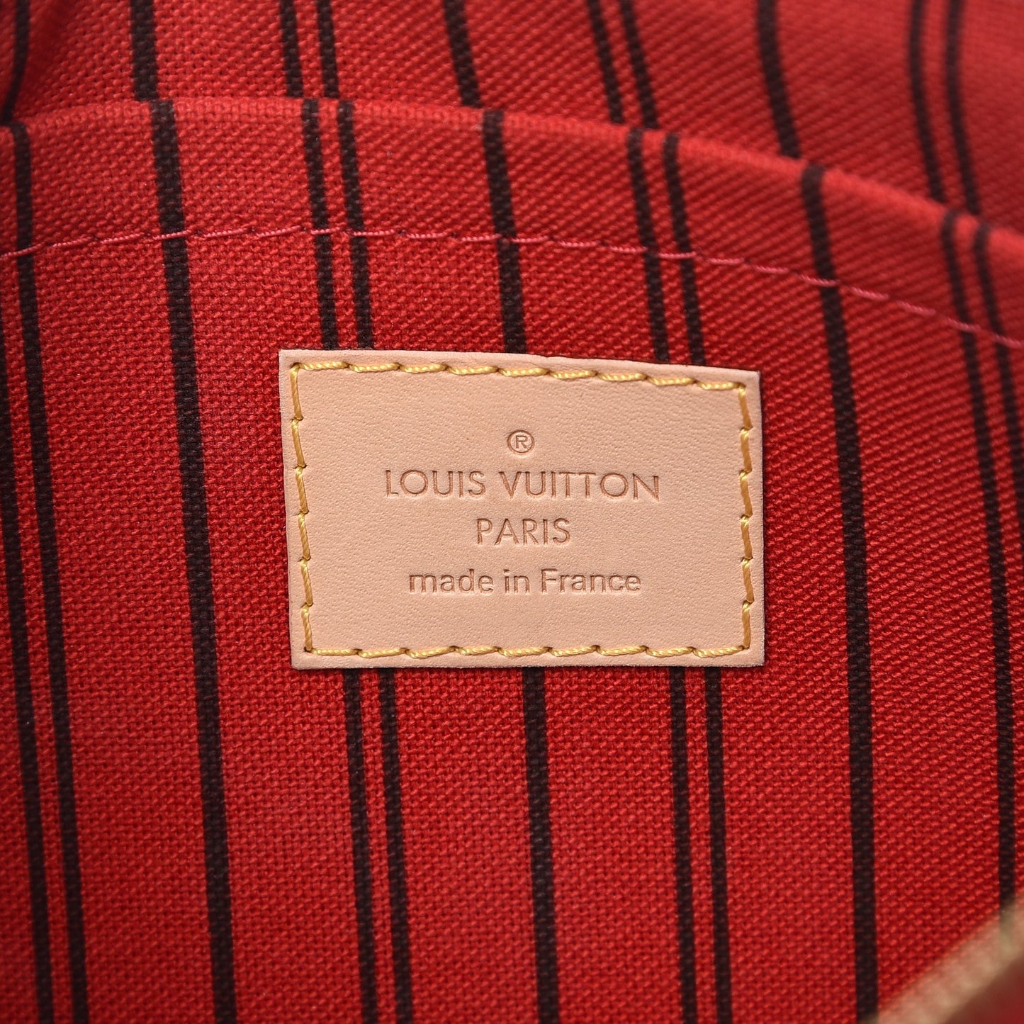 Monogram Neverfull MM GM Pochette Cherry