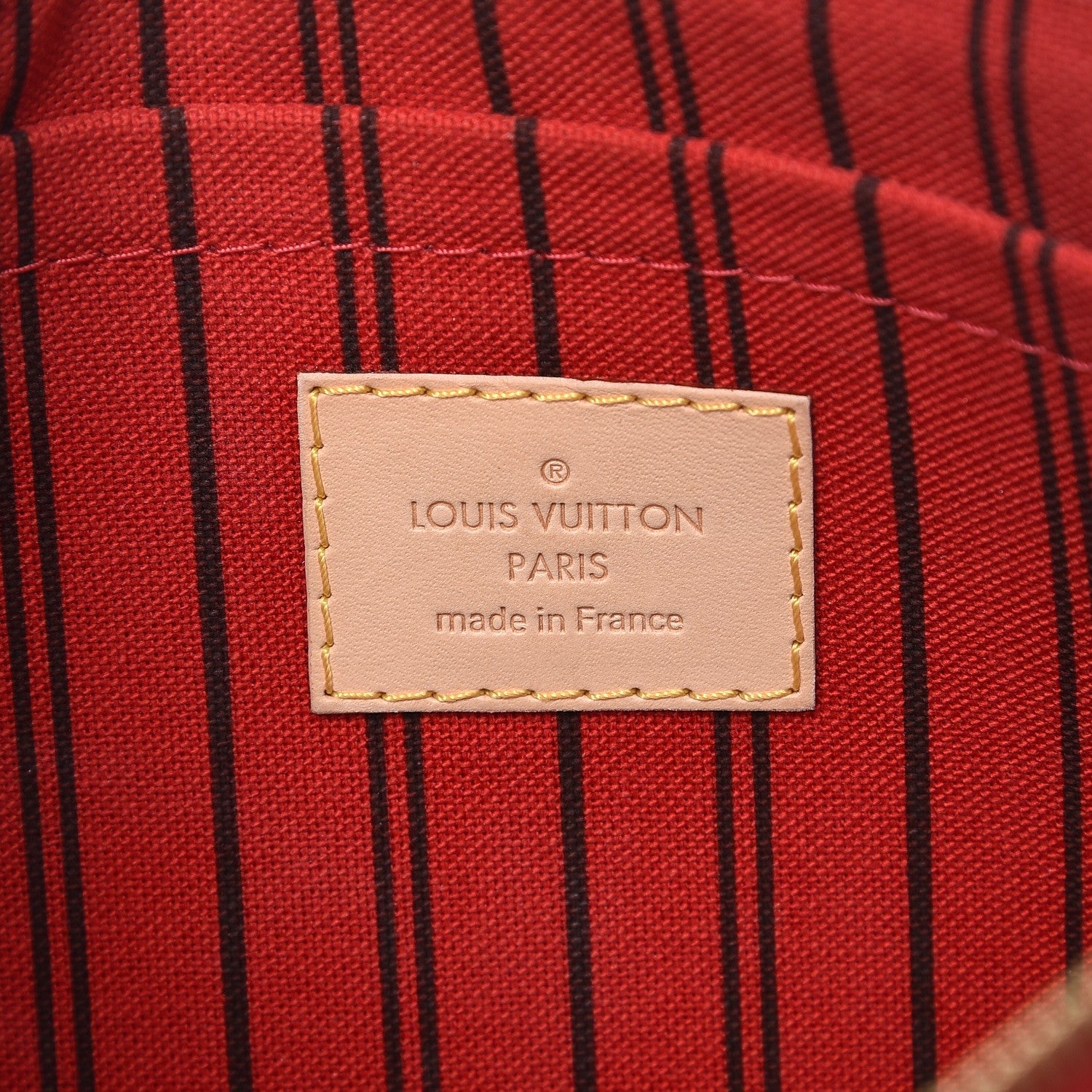 Louis Vuitton Monogram Neverfull MM GM Pochette Cherry 6 of 7