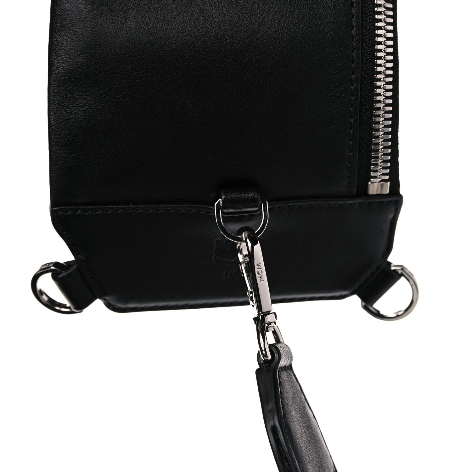 MCM Visetos Trey 4-in-1 Sling Backpack Black Gold 23 of 23