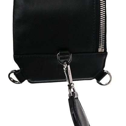 MCM Visetos Trey 4-in-1 Sling Backpack Black Gold 23 of 23