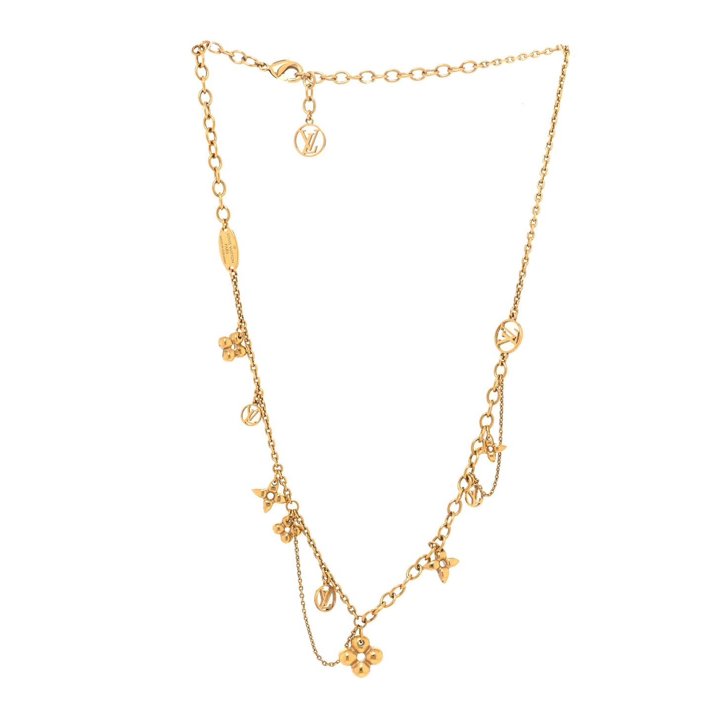 Metal Blooming Supple Necklace Gold