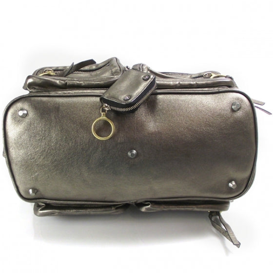 Chloe Metallic Calfskin Large Betty Shoulder Bag Argent 4 of 13