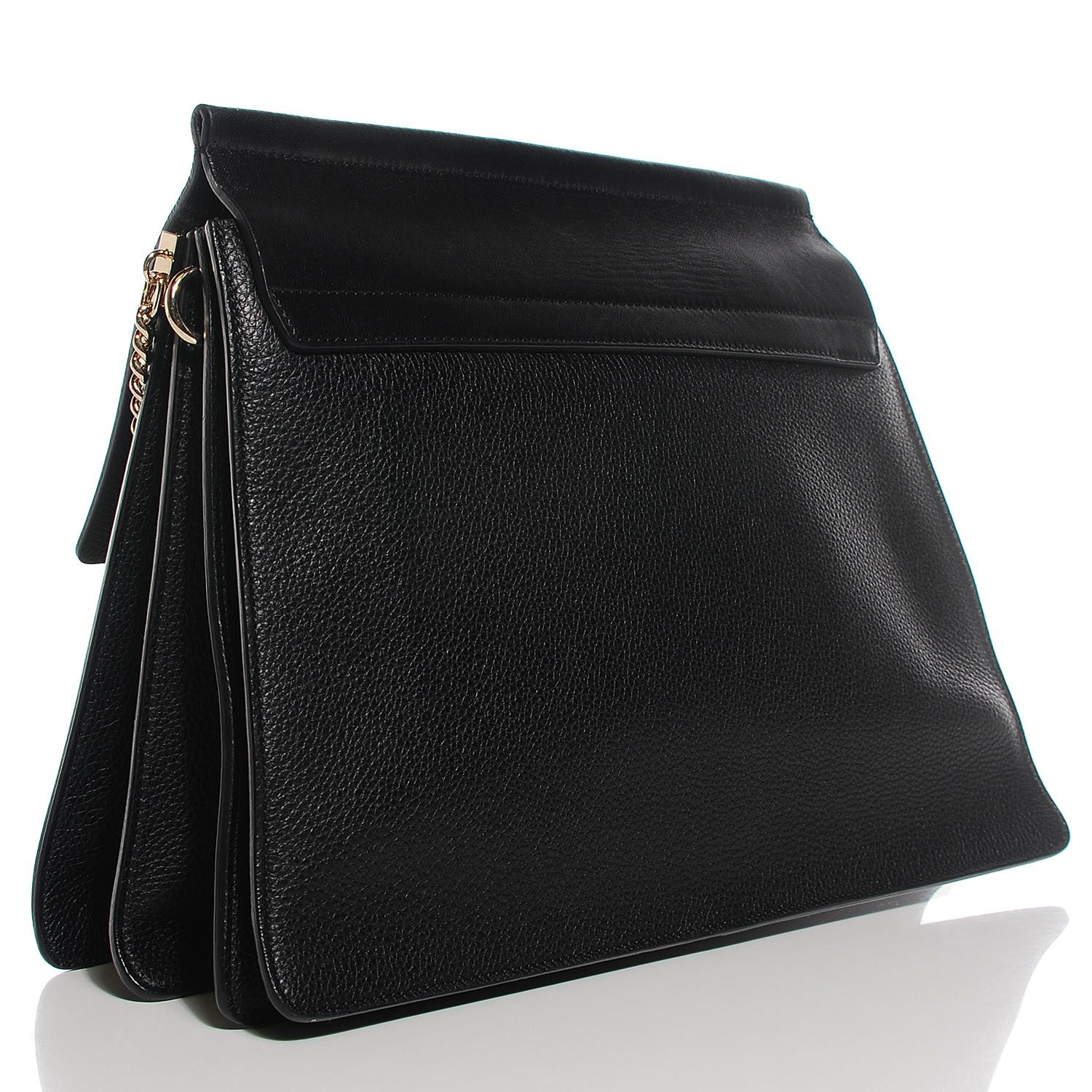 Chloe Grained Calfskin Medium Faye Shoulder Bag Black 3 of 8
