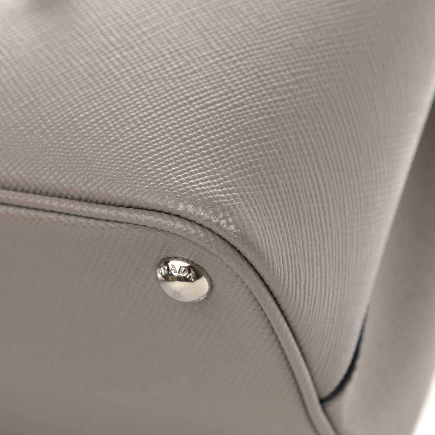 Saffiano Cuir Small Double Handle Tote Pomice