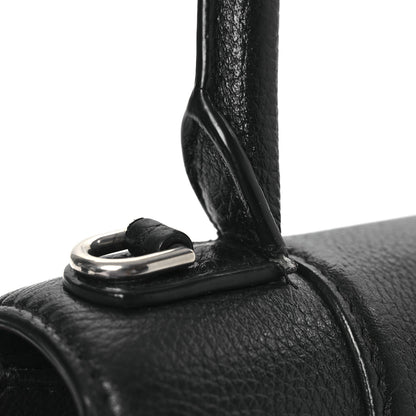 Balenciaga Grained Calfskin Small Hourglass Top Handle Bag Black 15 of 18
