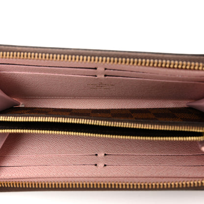 Louis Vuitton Damier Ebene Clemence Wallet Rose Ballerine 5 of 8