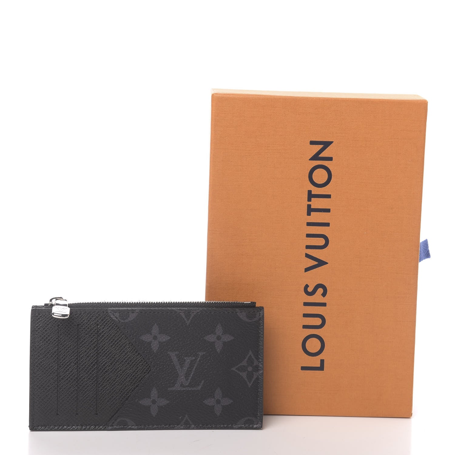 Louis Vuitton Monogram Eclipse Taiga Coin Card Holder 7 of 7
