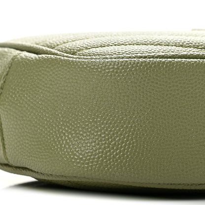 Saint Laurent Grain De Poudre Matelasse Monogram Mini Lou Camera Bag Light Pistache 9 of 11