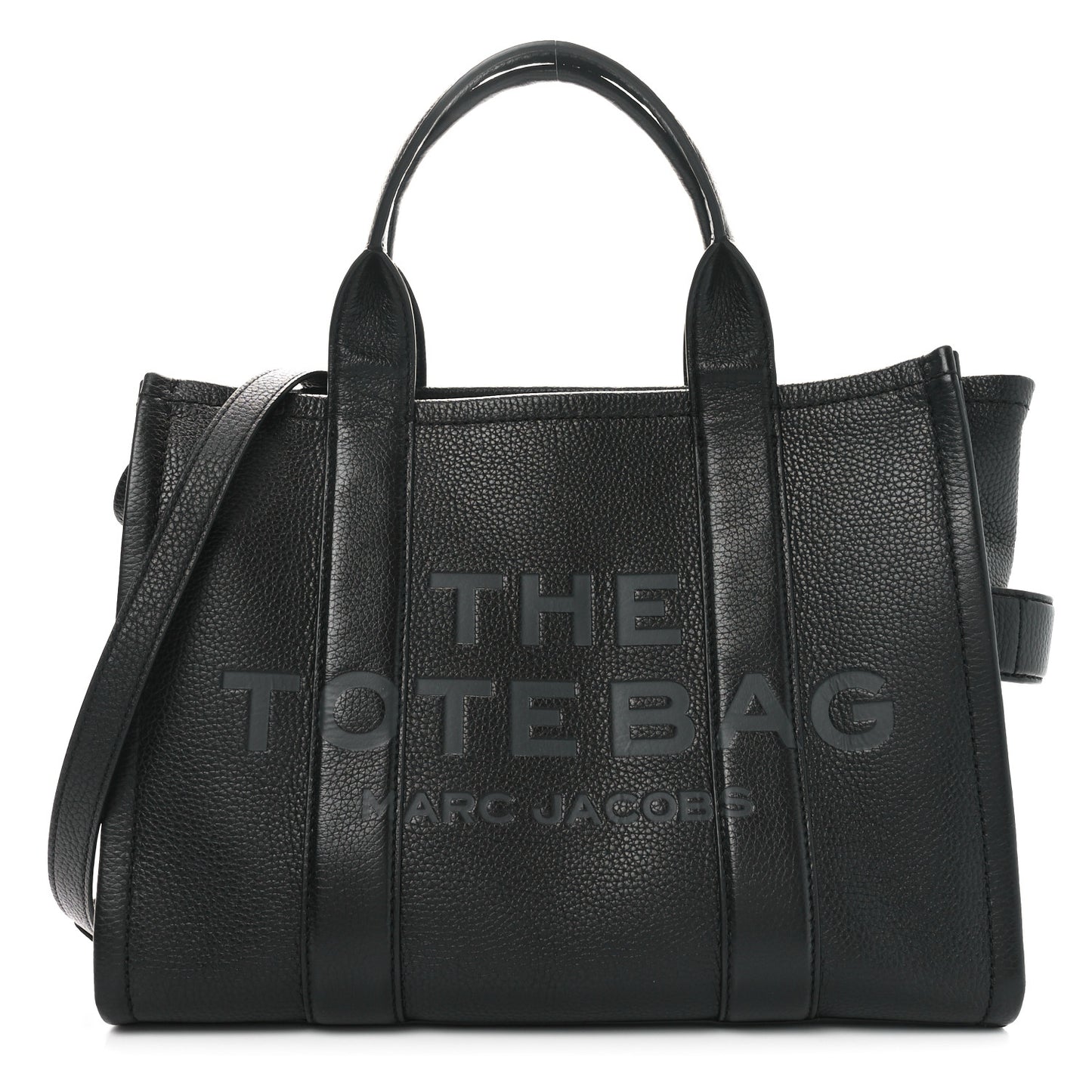 Grained Calfskin Medium The Tote Bag Black