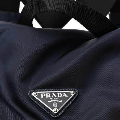 Prada Re-Nylon Saffiano Medium Backpack Blue Black 9 of 11
