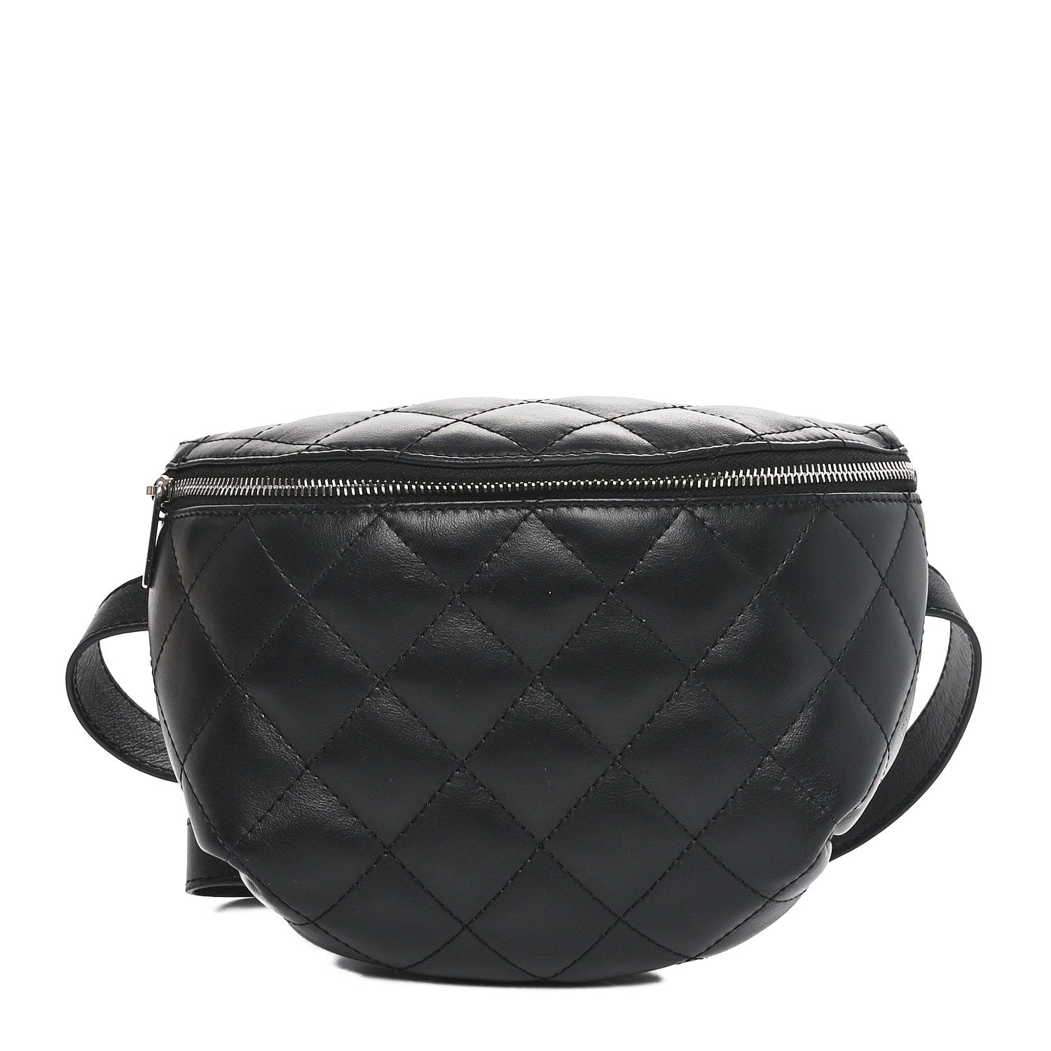 Chanel Calfskin Quilted Waist Belt Bag Black 1 of 11