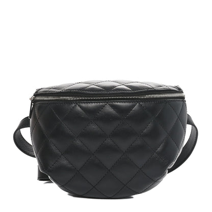 Chanel Calfskin Quilted Waist Belt Bag Black 1 of 11
