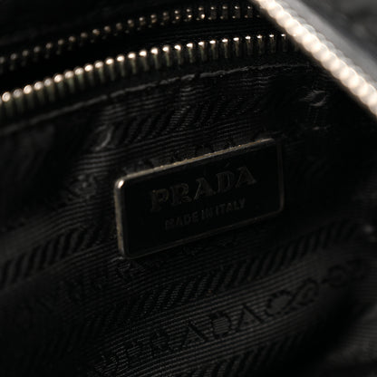 Prada Nylon Tessuto Impuntu Quilted Shoulder Bag Black 5 of 13